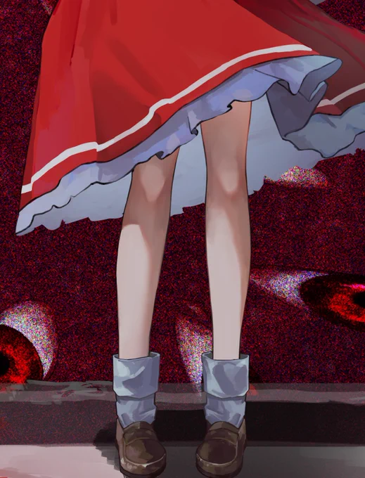 霊夢のお膝wip #東方 #東方Project