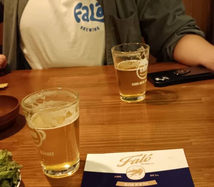 GOOD BEER MARKET ENNさんでFaloのビールで乾杯！２種類の液種、美味しゅうございました！宮城県のクラフトビールの未来は明るい！！
