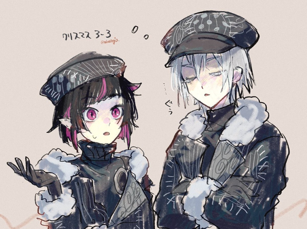 minatogi2's tweet image. ほほえま紅銀親子