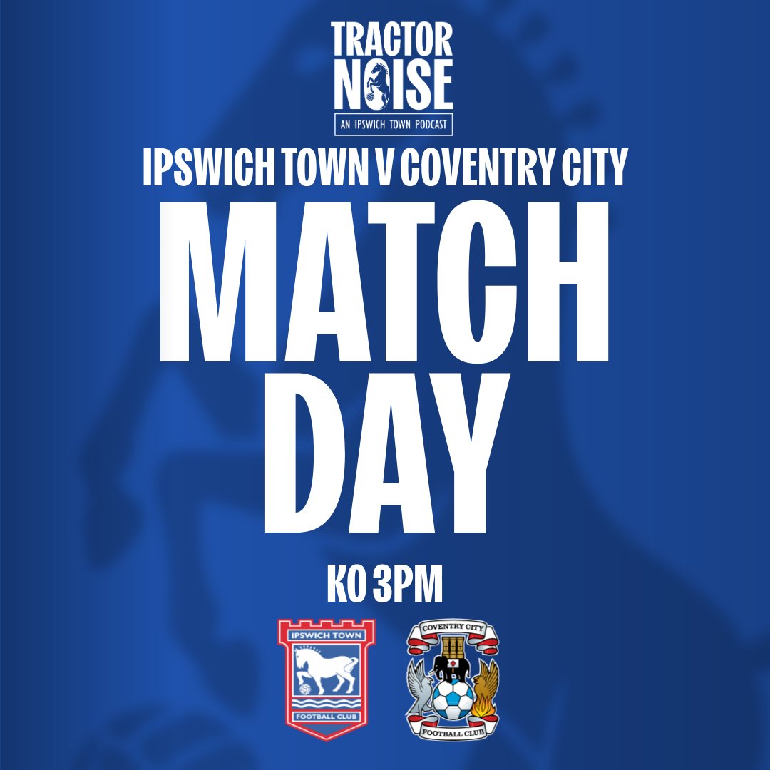 TractorNoisePod's tweet photo. Can Ipswich Town return to form against what looks like to be the runaway league leaders?

#itfc #tractornoisepod #jointhenoise #ipswich #ipswichtown #uppatowen #coventrycity https://t.co/BtAFLYBCfG