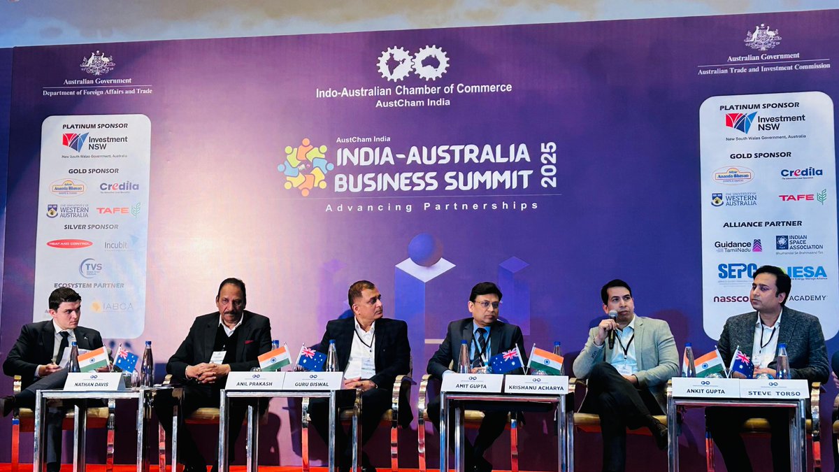 On 4th December 2025, our CEO, Krishanu Acharya, took part in a panel at the India–Australia Business Summit 2025, contributing to a thoughtful discussion on Space &amp; Defence: Building Indo–Australian Collaborations.
