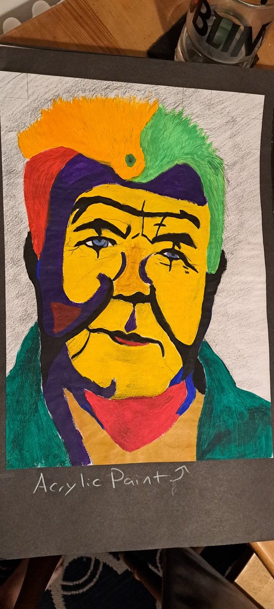 The other Jeremy's from my son's GCSE art work <a href="/ClarksonsFarm1/">ClarksonsFarm</a> <a href="/JeremyClarkson/">Jeremy Clarkson</a>
