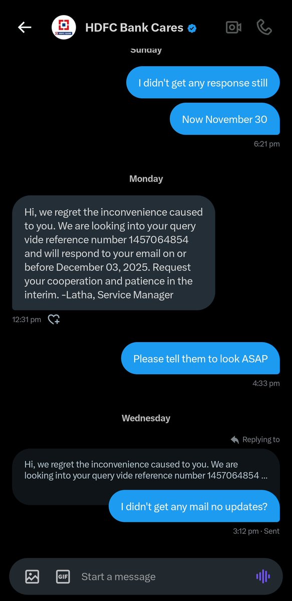 raamnaaths's tweet photo. @HDFCBank_Cares @HDFC_Bank 
No response from you in mail and X. You're silence says that you can't able to give the coupon as promised. Why you are doing fake advertisement telling that you will get coupon 🤷 After seeing this tweet will you send ? or going to drag 😤
#hdfcbank https://t.co/OoSYYKLKZo