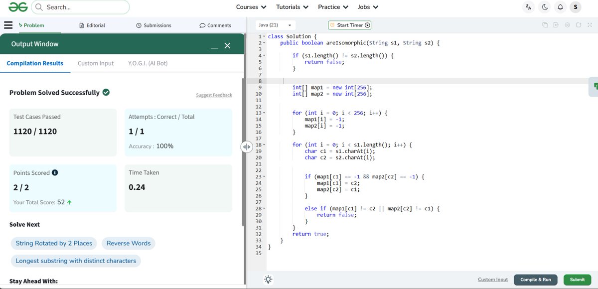 SaurabhSin8534's tweet image. 🎯DAY 93 of #100DaysOfCode 

&amp;gt;Solved 1 @geeksforgeeks  question of hashtable 

&amp;gt;Solved 1 question of hash table @LeetCode of finding valid sudoku 
Of hashing 

💻🖥️ Rest of preparing for exam and match 😀 

#learninpublic  #codingjourney #LeetCode  #leetcodeprogress 
#DSA #coding