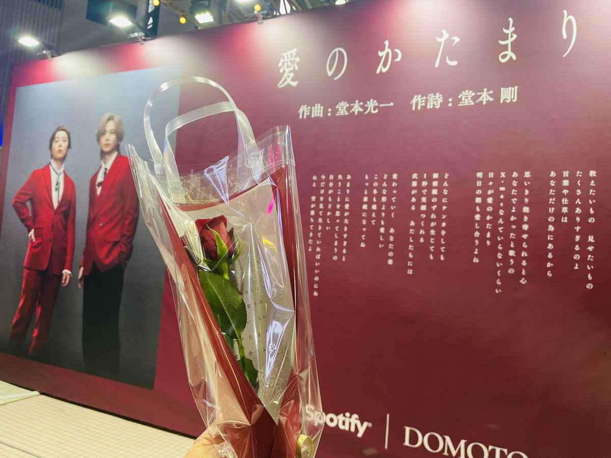 【匿名配送】　DOMOTO 薔薇 オットと別行動で渋谷109へ DOMOTO 愛のかたまり 6000本の薔薇