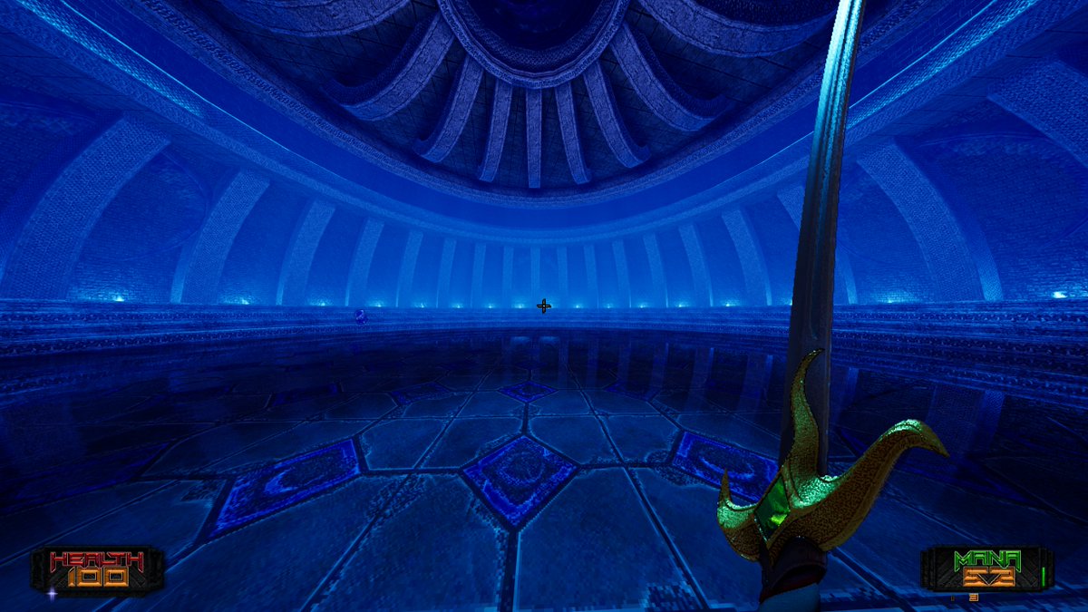 miguethor's tweet photo. @notch You should check out Amid Evil too. The retro pixel art graphics, combined with modern lighting and reflections, are beautiful. https://t.co/pWB54BgUxo