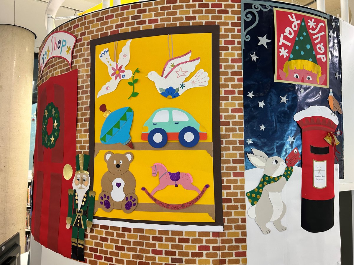 southendlibrary's tweet photo. There's nothing more exciting than a little winter #WindowShopping! Which gift would you wish to receive? 🎁
Visit The #ChildrensLibrary at The Forum to see our enchanting Christmas #ToyShop display in full effect!
#LibraryDisplay #ChristmasDisplay #ForumSouthend https://t.co/qlD1BN0n4C