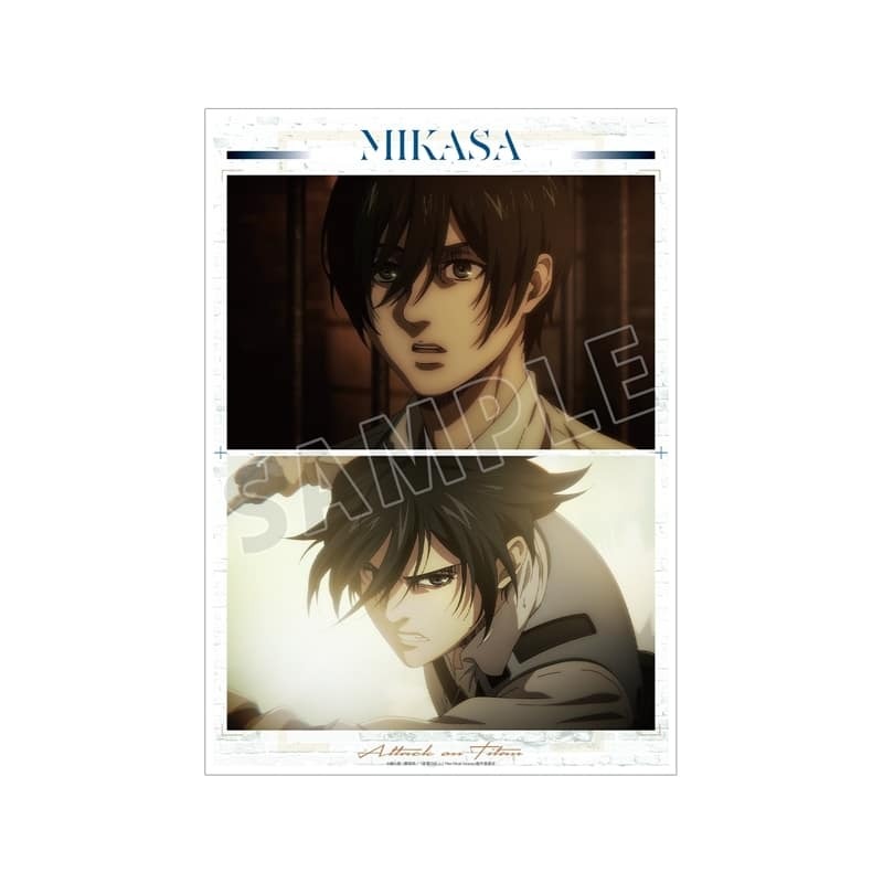 アニメイトで取扱中！ TVアニメ『進撃の巨人』 ミカサ 場面写A3マット