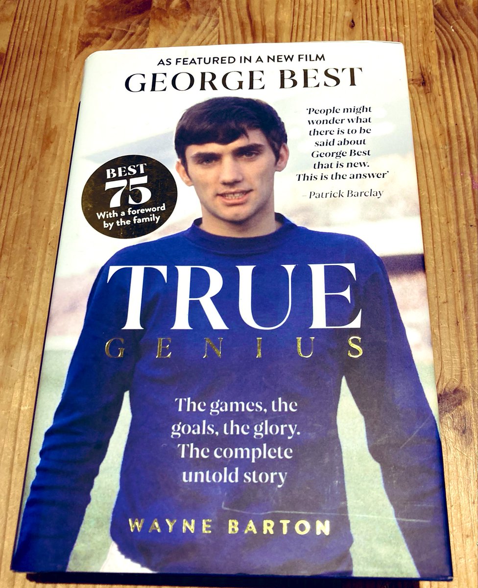StuartOHara83's tweet photo. @WayneSBarton Just finished this, really fascinating read. The stories of George’s near-sale and the location of his ‘68 European Cup final jersey were personal highlights.

Busby book making its way to me now. https://t.co/5IX5KgtTJy