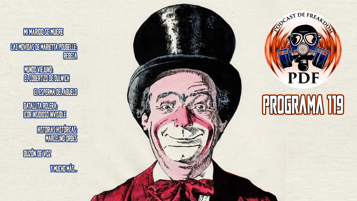 Publicado un nuevo número del #PodcastDeFreakdom.
ivoox.com/pdf-programa-1…

Muchas gracias a: <a href="/Freshbane/">Kelemvor Freshbane 𒌐</a> <a href="/eban_cu/">EbaN de Pedralbes</a> <a href="/zinik/">zinik</a> <a href="/DocSalvaje/">Doc Salvaje</a> <a href="/kinkyhush/">Marietta Poubelle</a>  <a href="/kaohs1980/">Kaohs1980</a> <a href="/Anitajapi/">Anabel Palomares</a> <a href="/EldanYdalmaden/">EldanY dal maden</a> <a href="/hombrerevenido/">Hombre Revenido</a>