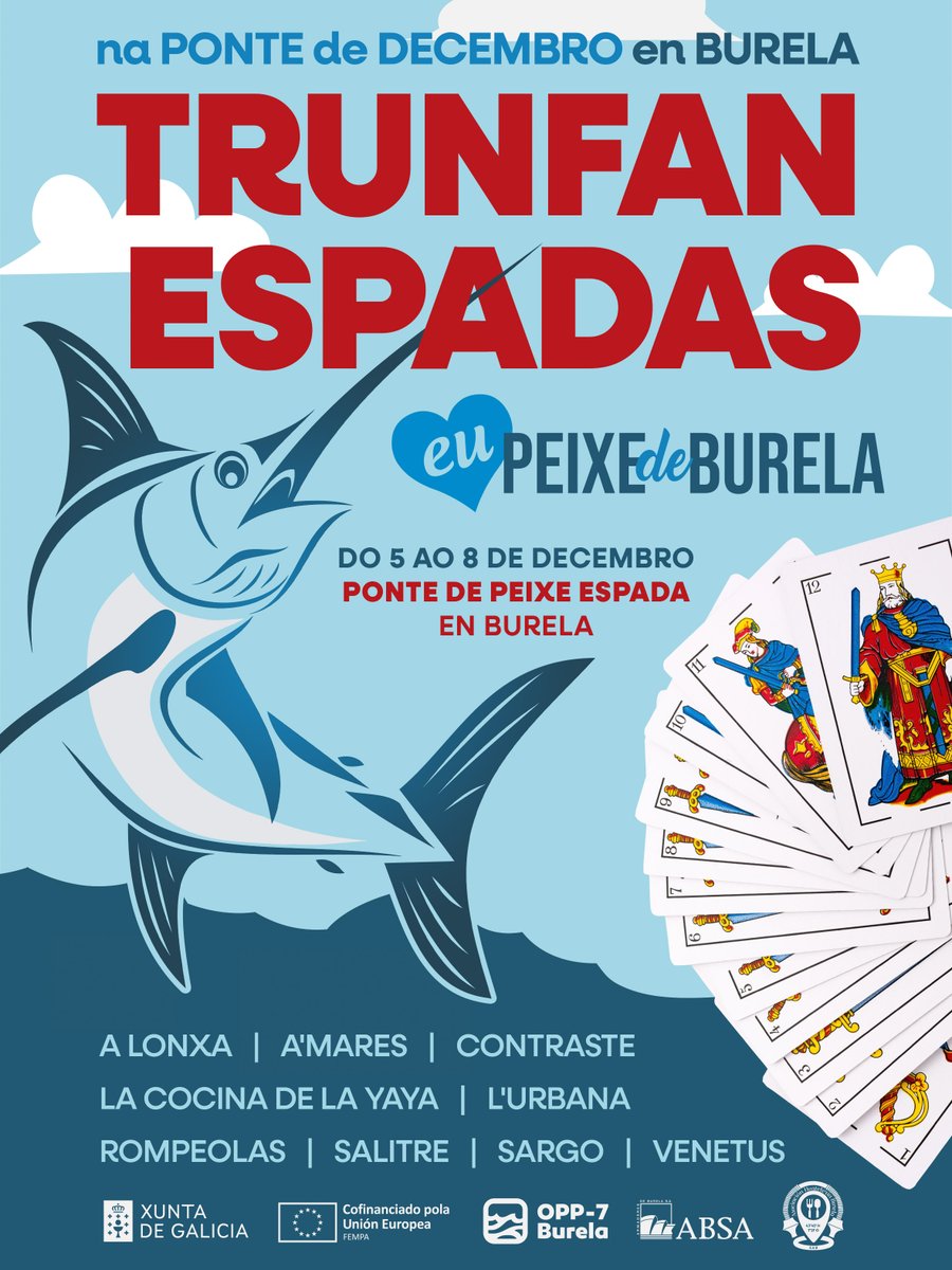 interfish_es's tweet photo. EN BURELA “TRIUNFAN ESPADAS” ESTE FIN DE SEMANA
#PescadosProtectores #Interfish #palangre #SOStenibilidad #PeixedeBurela #PezEspada #AmorAlMar #EuComoPeixe
@oppburela @ORPAGU @Opromar1 @ConxemarOficial @pescaespana @come_pescado @MarXunta @cepesca https://t.co/w3lLeoLSkp