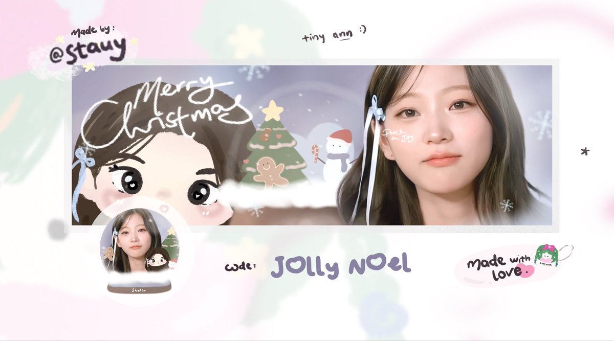 stauy's tweet image. help repost.. thankyouuu! 🤍

aku mau kenalin layout special christmas edition “jolly noel” 🎄🎅🏻 made it nostalgic &amp;amp; dreamy with the snowglobe hehe ⋆౨ৎ˚⟡˖ ࣪

#zonauang