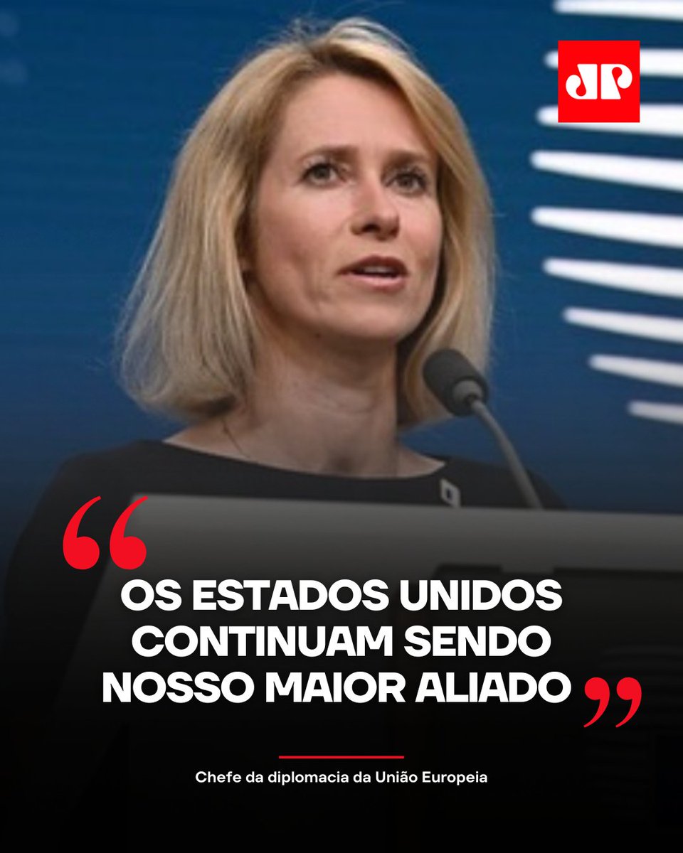 A chefe da diplomacia da União Europeia, Kaja Kallas, afirmou neste sábado (06) que, apesar das críticas presentes na nova Estratégia de Segurança Nacional dos Estados Unidos, Washington continua sendo “o maior aliado” da Europa.

📺 Confira na JP News e Panflix 👉