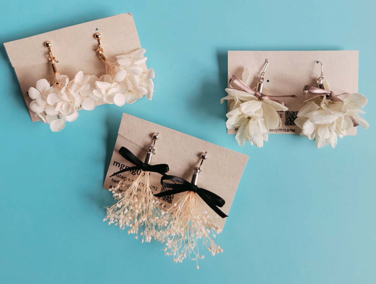 【イベント出展のお知らせ】
12/13(土)、12/14(日)　
クリエーターズマーケット
2号館M-703

#名古屋クリエーターズマーケット 
#ポートメッセなごや
#クリマ53 #クリエーターズマーケット
#ドライフラワー 
#ハンドメイド好きさんと繋がりたい
#ブーケイヤリング　#猫ぬい
#猫好き　#ねこグッズ