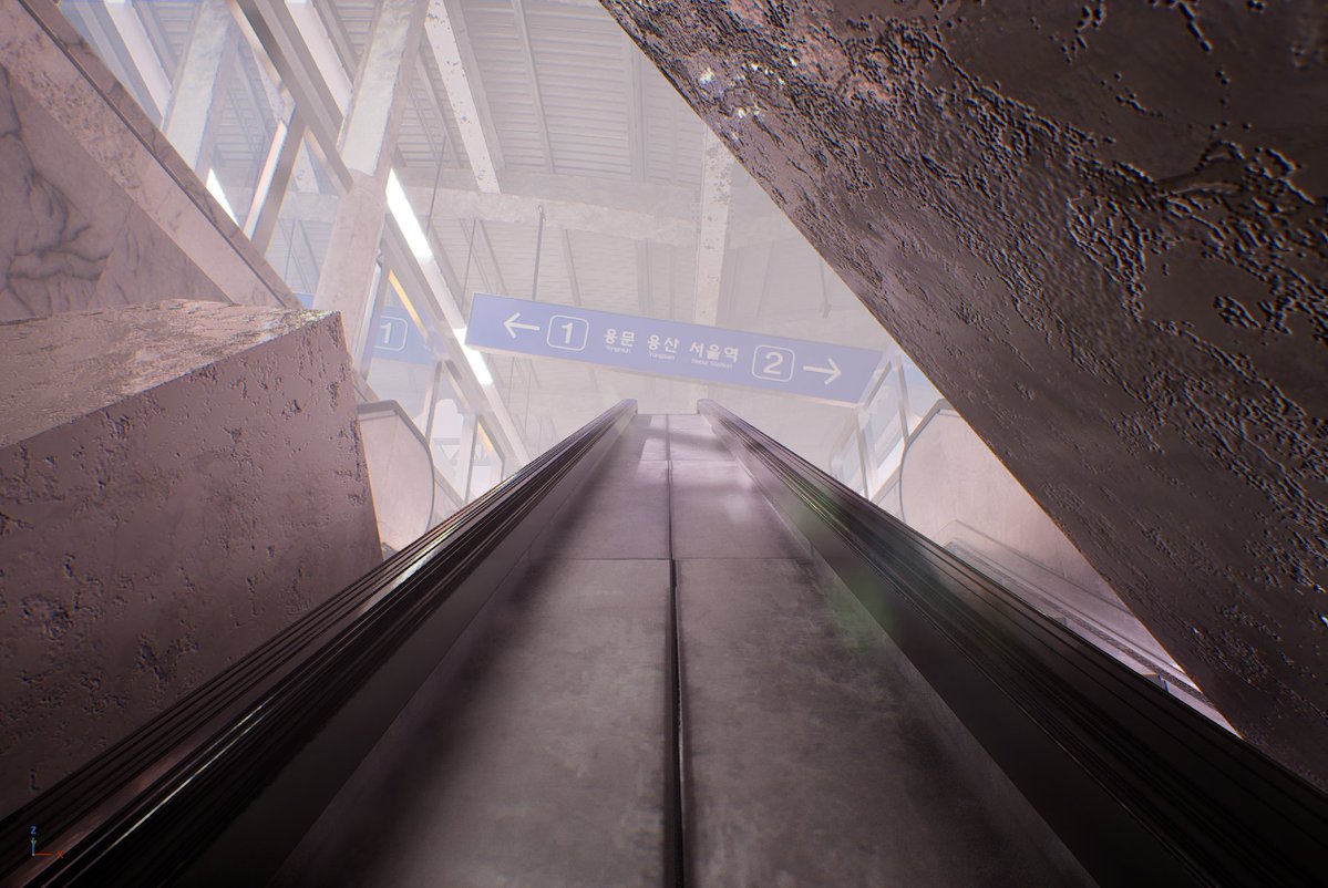 hlimpark's tweet image. Unreal Engine 5로 제작해 본
&apos;경의선 승강장&apos; 입니다.

UE5를 처음 접해 이것저것 연습하다 보니,
어느덧 리미널 스페이스 컨셉으로 완성하게 되었습니다.

여러 구도의 이미지는 아래 멘션에서 확인하실 수 있습니다.

#UE5 #UnrealEngine #Environmentart #3D #3DCG #liminalspace #subway #b3d