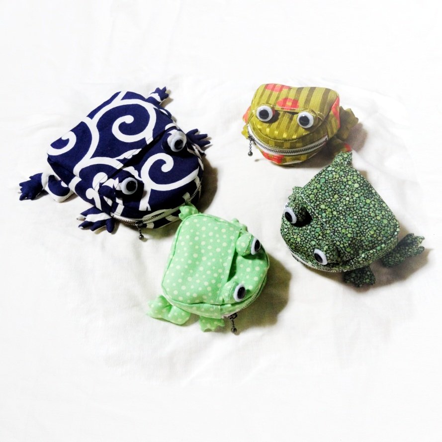 鯛焼き ショルダーバッグ ハンドメイド カエルポーチ 鯛焼き