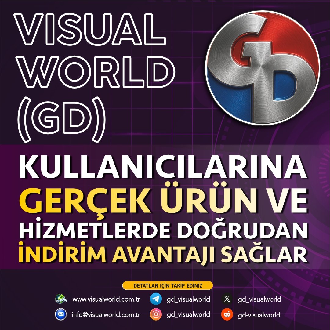 gd_visualworld's tweet photo. 💡 Gerçek token. Gerçek fayda. GD Token ile doğrulanmış ürün ve hizmetlerde anında indirim avantajı elde edin. Hayal yok sadece somut getiri!

#VisualWorld #GDToken #RealUtility #BlockchainInnovation #DiscountRevolution #GenuineProducts #CryptoWithPurpose #Web3Future #BeyondPerfection