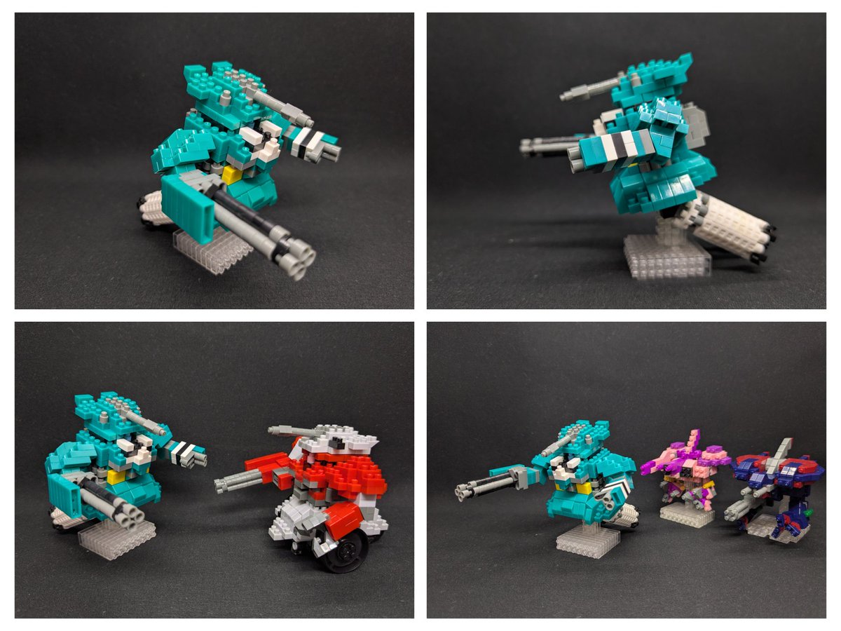 fffffff804's tweet image. #ギガン UC版
アニメに合わせモノアイをブルーにしたが、写真だと目立たなくなってしまった。
前傾姿勢の撮影もモノアイを目立たなくしてしまった。
#ナノブロック
#ガンダム #UC