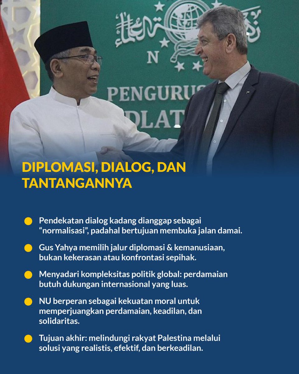 Tentang Gus Yahya dan Perjuanganya untuk perdamaian Dunia~