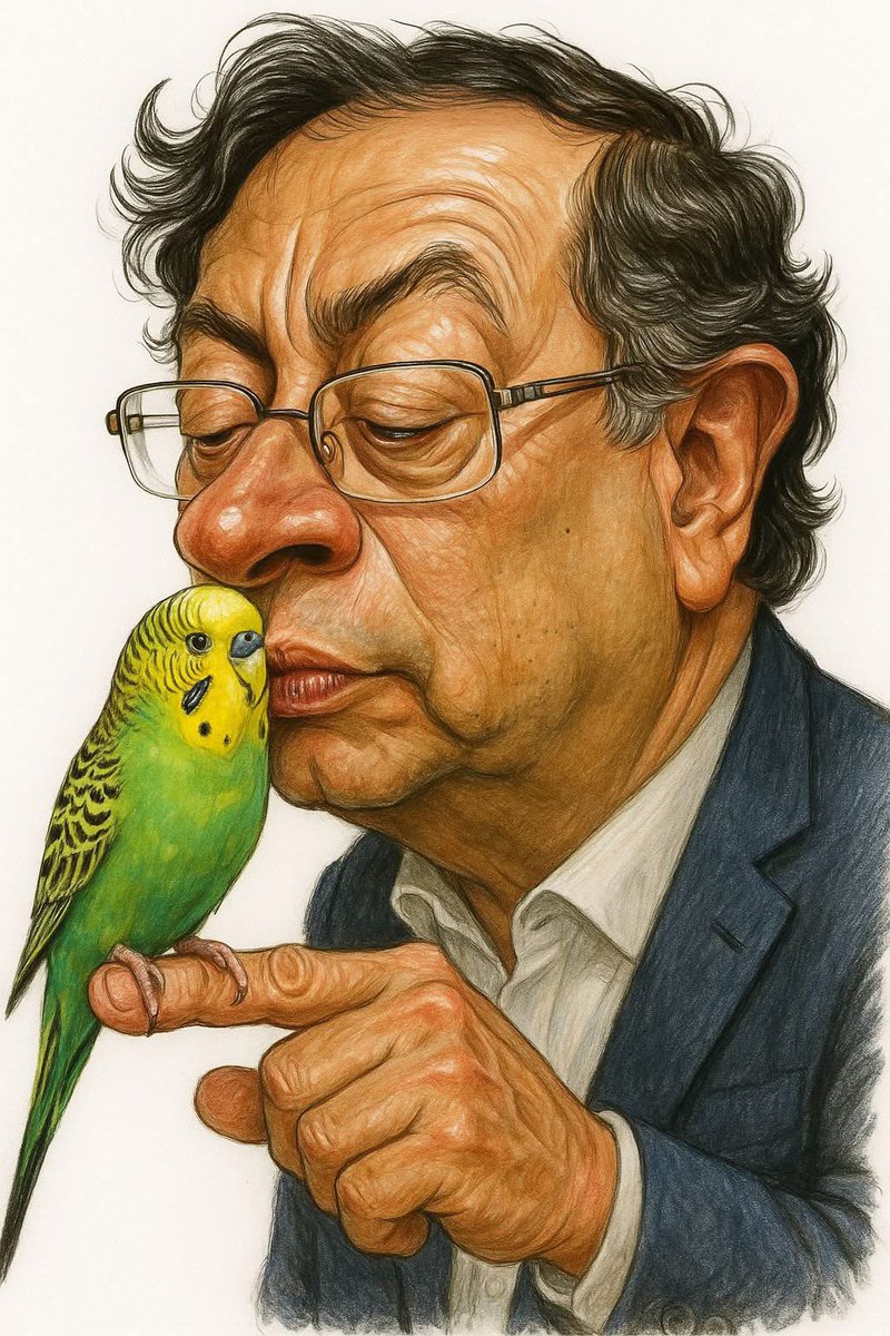 Ya debe estar acariciando al perico 😂