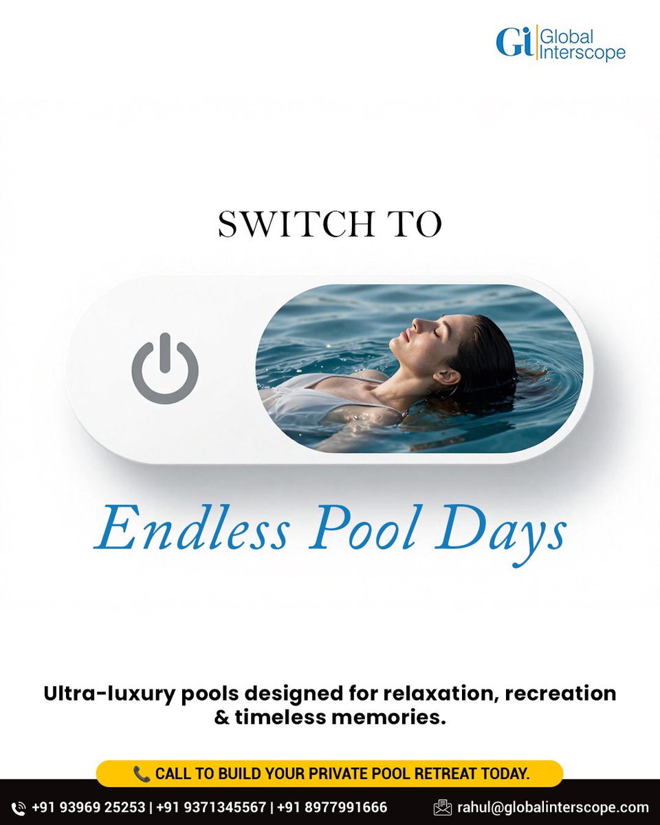 Dreaming of a space where every day feels like a getaway? Dive into luxury living with pools crafted for comfort, beauty, and unforgettable moments. 🌊 

Ready to create a place everyone loves coming back to? Let’s design your perfect escape.

#GlobalInterscope #LuxuryPools