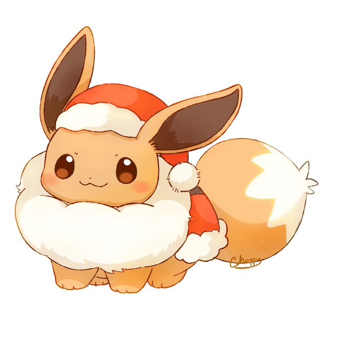 イーブイ 「しっぽふりふり～ 」|チャッピー🦊🐾のイラスト