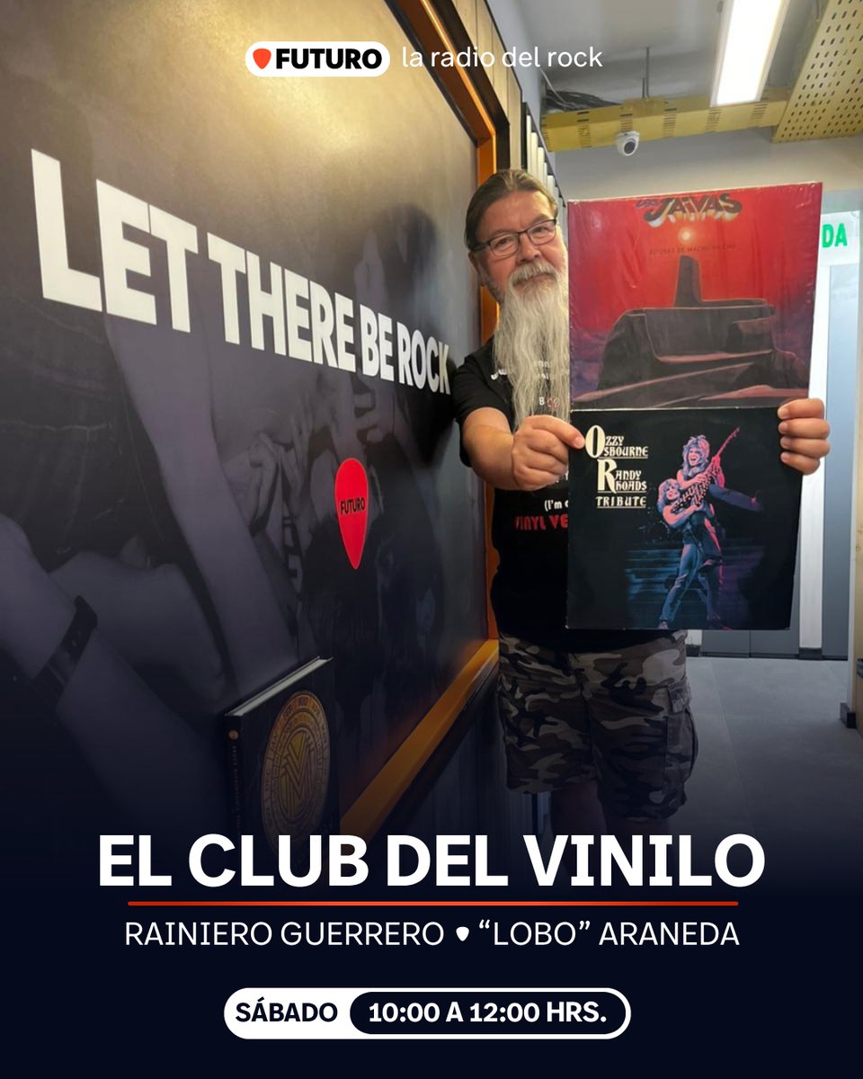 Ya escuchamos #ElClubDelVinilo en Futuro junto a <a href="/loboaraneda/">Lobo</a> y <a href="/RainieroGF/">Rainiero Guerrero</a>, que te comparten nuevos discos para este fin de semana. 

Sintoniza la 88.9 y la señal online de #LaRadioDelRock a lo largo y ancho de Chile. 🤘