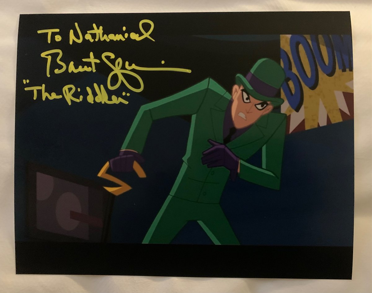 Galaxycon Columbus 2025 Day 1 Haul : 
A The Riddler 8x10 Photo from Justice League Action signed by Brent Spiner The Voice of The Riddler at GalaxyCon Columbus 
<a href="/JalynSanderson/">Jalyn Sanderson</a> <a href="/DisTrackers/">DisTrackers</a>  <a href="/yahiko_mk2/">yahiko.MARKⅡ</a> <a href="/Doogs97x/">Doogs 𒉭</a>