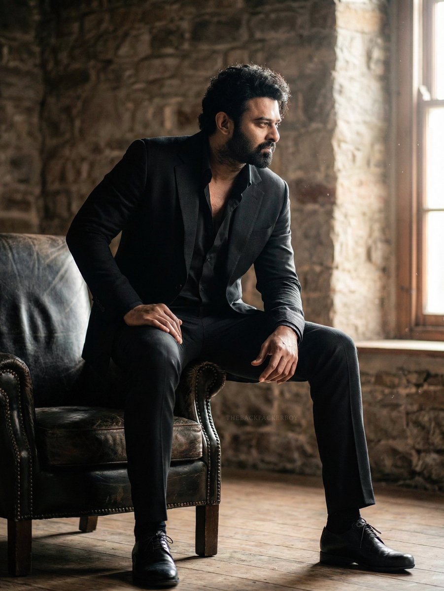 thebackpckerboy's tweet photo. Bro’s aura doesn’t enter a room, it invades 🔥

#Prabhas https://t.co/ZfizxSrRnp