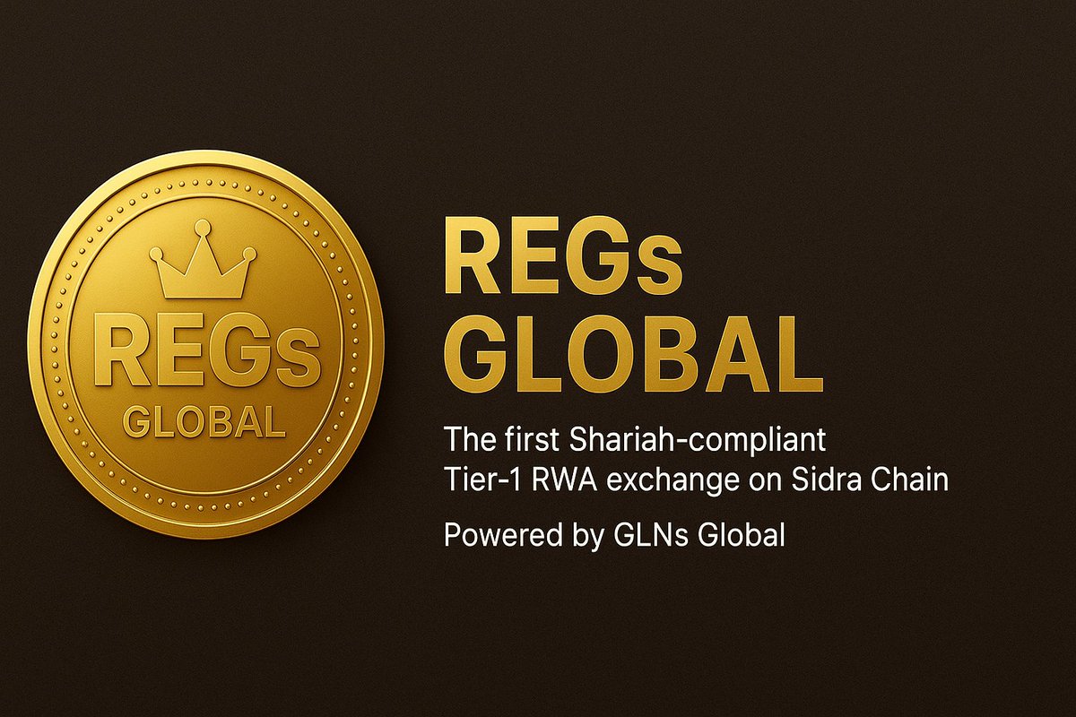 This is the official X account of REGs Global, powered by GLNs Global on Sidra Chain. Follow only this account for authentic updates, events, listings, and airdrops.

#REGsGlobal #GLNsGlobal #SidraFamily
