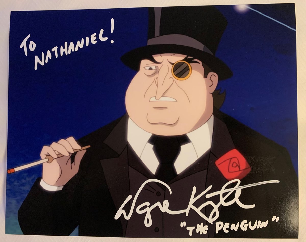Galaxycon Columbus 2025 Day 1 Haul : 
A The Penguin 8x10 Photo from Harley Quinn Animated Series signed by Wayne Knight The Voice of The Penguin at GalaxyCon Columbus 
<a href="/JalynSanderson/">Jalyn Sanderson</a> <a href="/DisTrackers/">DisTrackers</a> <a href="/yahiko_mk2/">yahiko.MARKⅡ</a> <a href="/Doogs97x/">Doogs 𒉭</a>