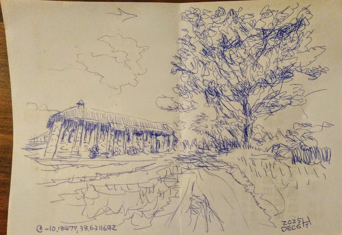 google street viewで #スケッチ タンザニア、ムネロのMnero Secondary