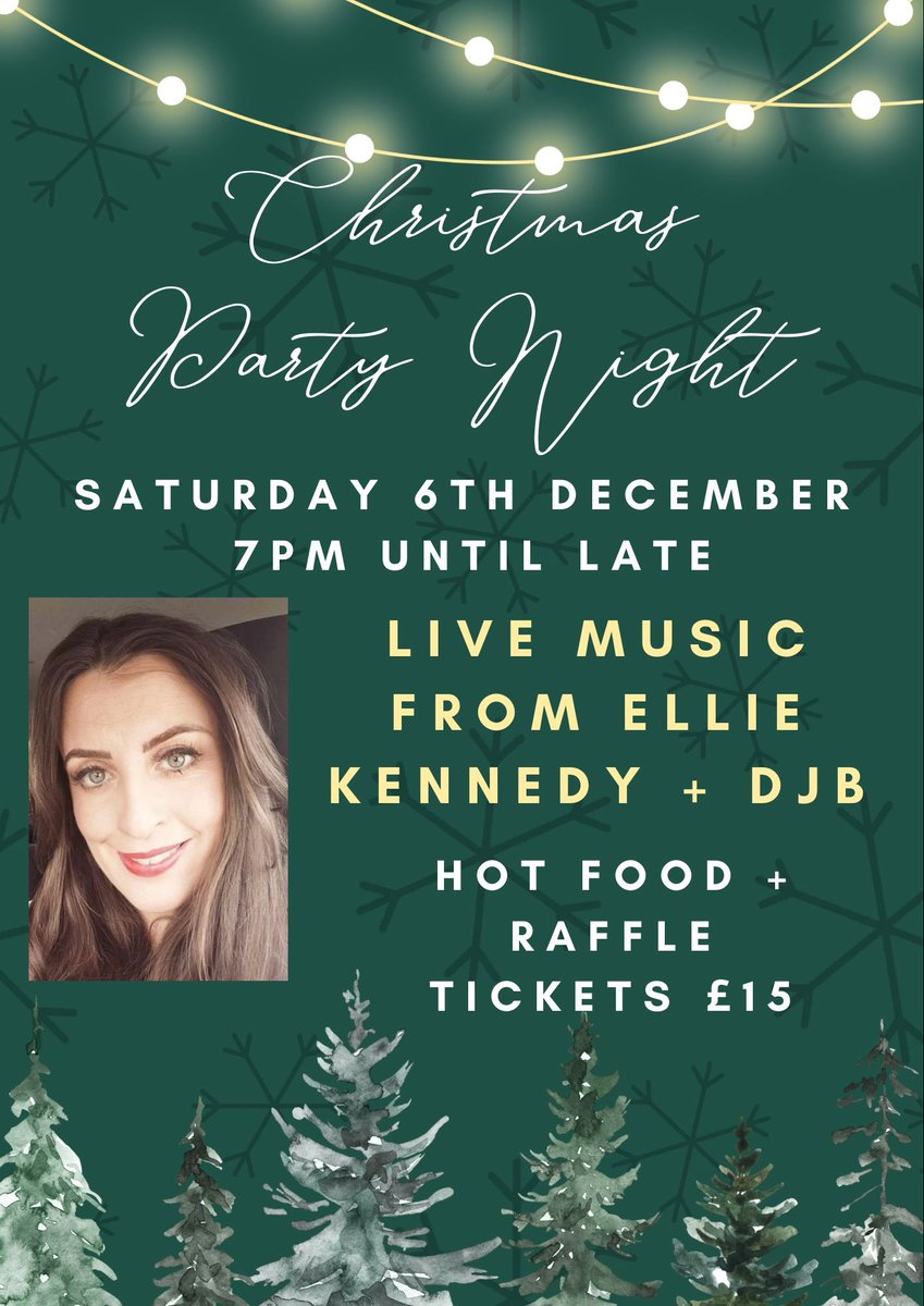 The Christmas party season is in full swing now🎅🏻 We have a limited number of tickets available for our Christmas party night, tickets can be purchased at the door.