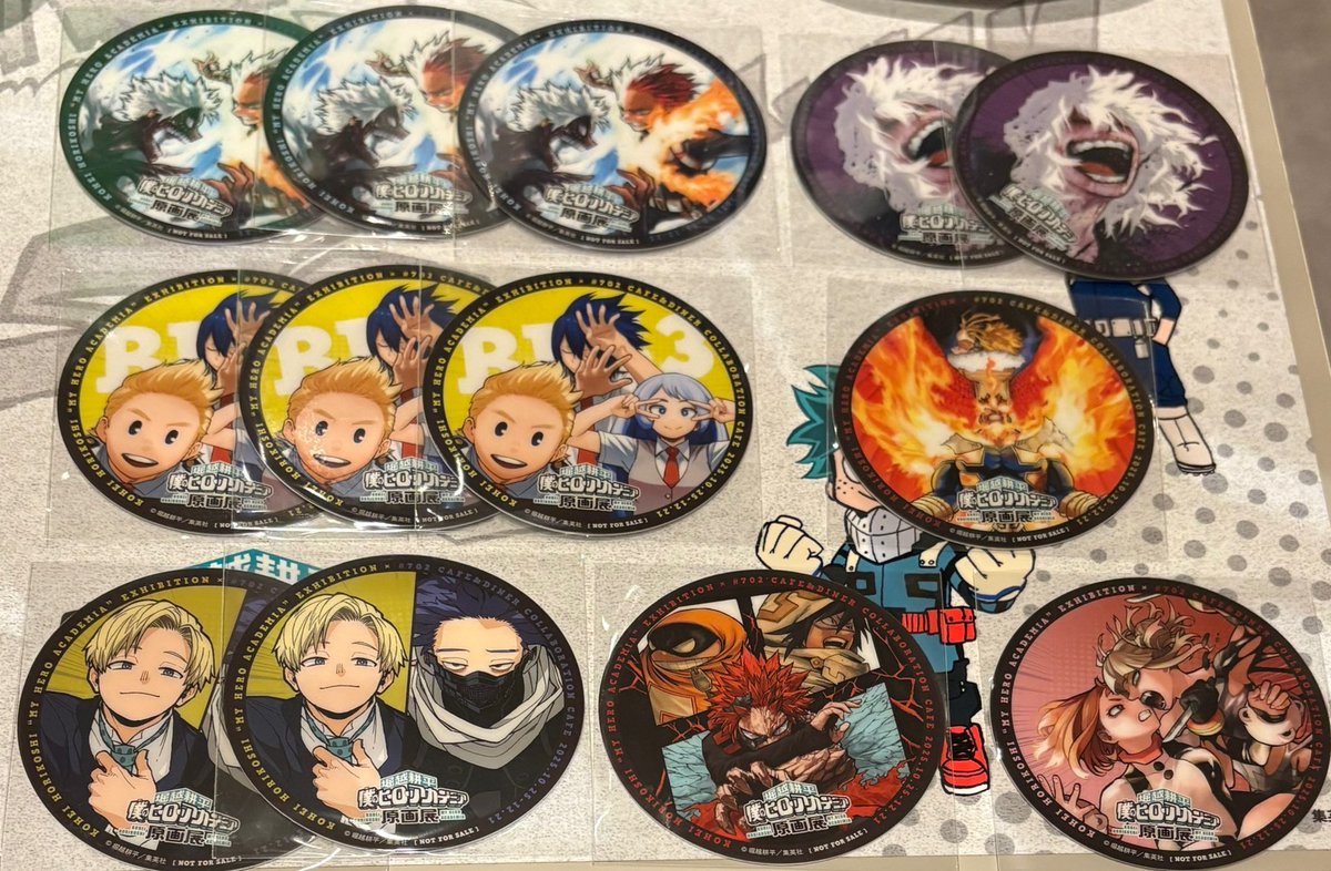 交換/譲渡】僕のヒーローアカデミア ヒロアカ 原画展 カフェ