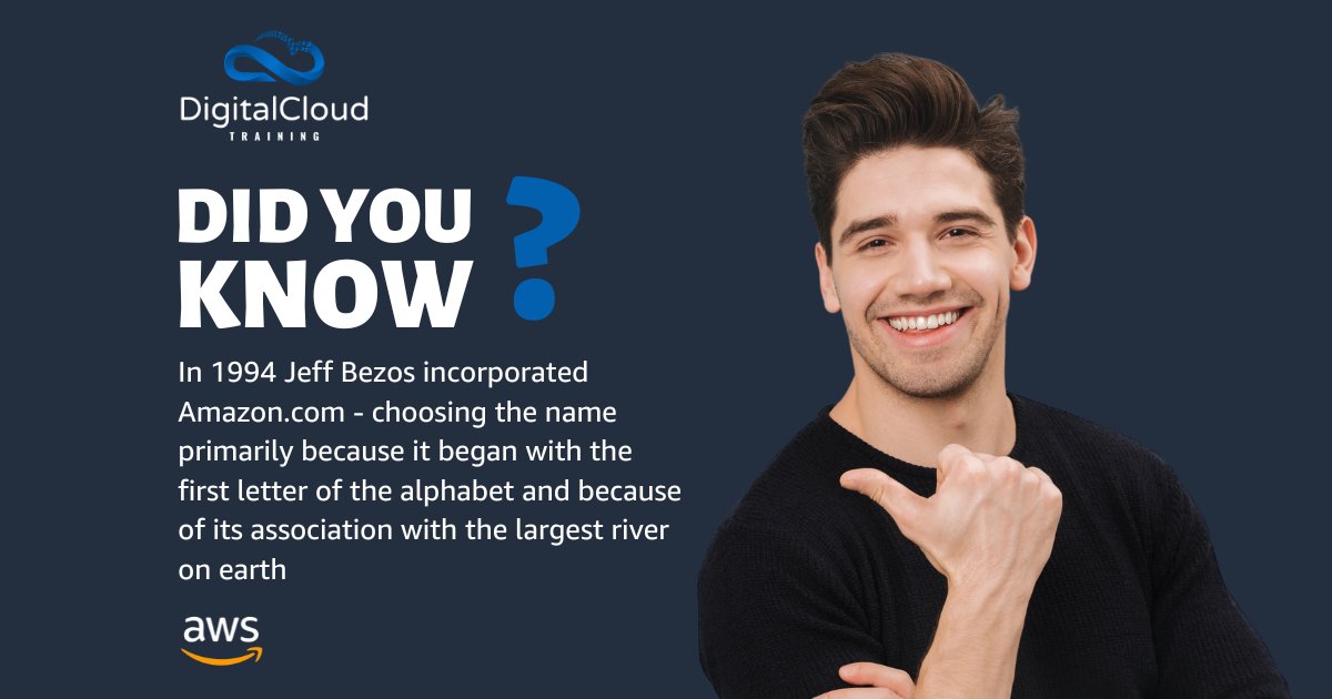 nealkdavis's tweet image. ⭐ Did you know #Amazon was named in 1994 for two reasons – starting with the letter “A” and being associated with the largest river in the world?

Get started with AWS here 👉 digitalcloud.training/get-started-wi…

#AWS #AmazonHistory #CloudComputing