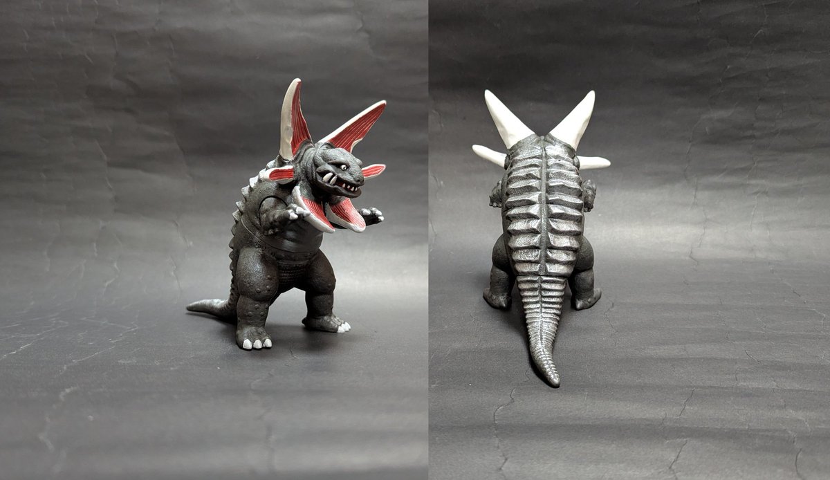 ウルトラ怪獣ソフビ　ガボラ(ヒレ閉じver)リペイント完成品ウルトラマンオメガ ウルトラマン』に登場する『ウラン怪獣 ガボラ』のヒレ閉じ形態をハイ