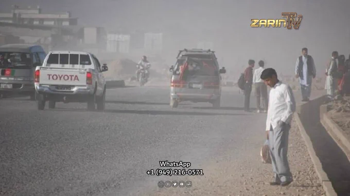 توفان های شن و آلودگی هوا، زندگی شهری افغان ها را تهدید می کند