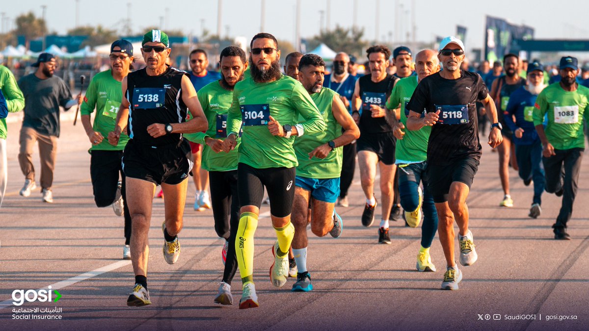 SaudiGOSI's tweet photo. الخطوات جاهزة للصحة والمنافسة؛ 
انطلقت الآن صافرة سباق تقدير للمتقاعدين في المنطقة الشرقية. https://t.co/jyoPE6YAhy