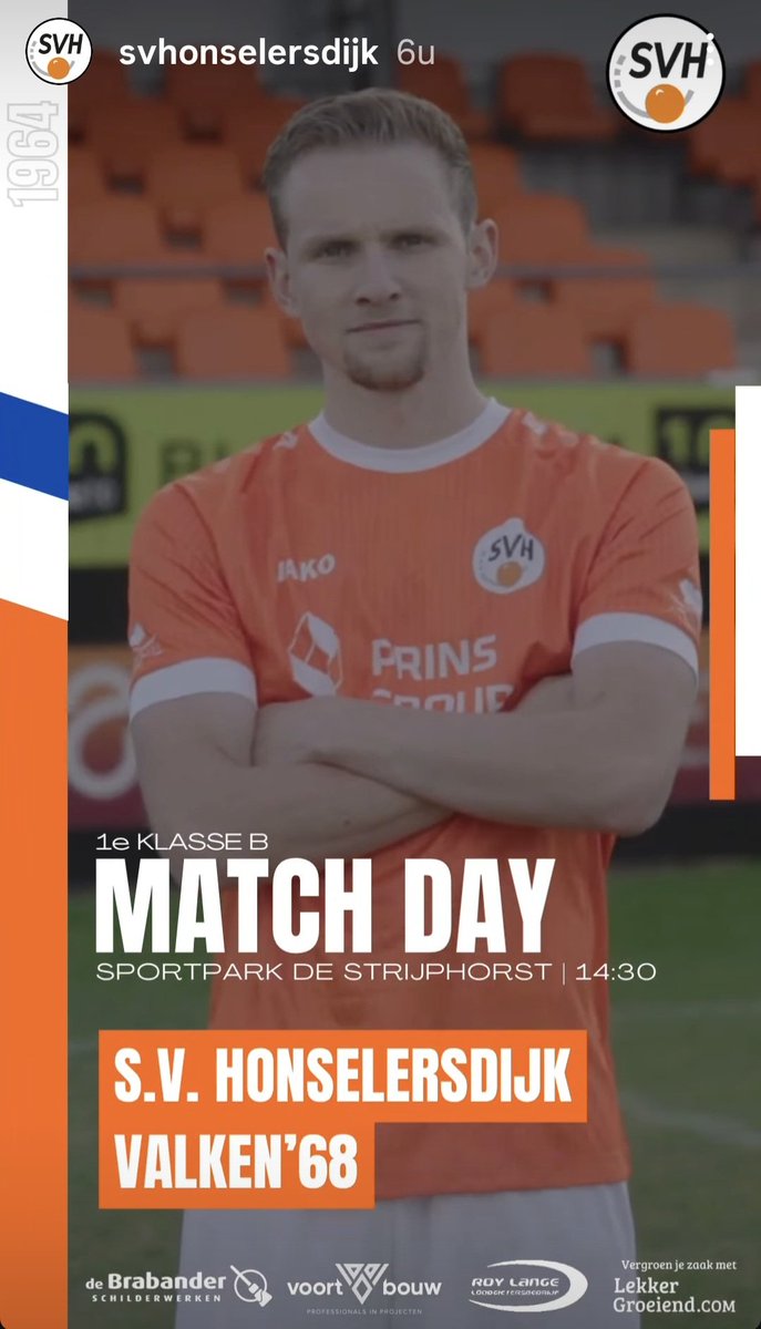Vandaag de laatste wedstrijd voor de winterstop van <a href="/svhonselersdijk/">SV Honselersdijk</a> 
Dit keer tegen <a href="/Valken68/">v.v. Valken '68</a>