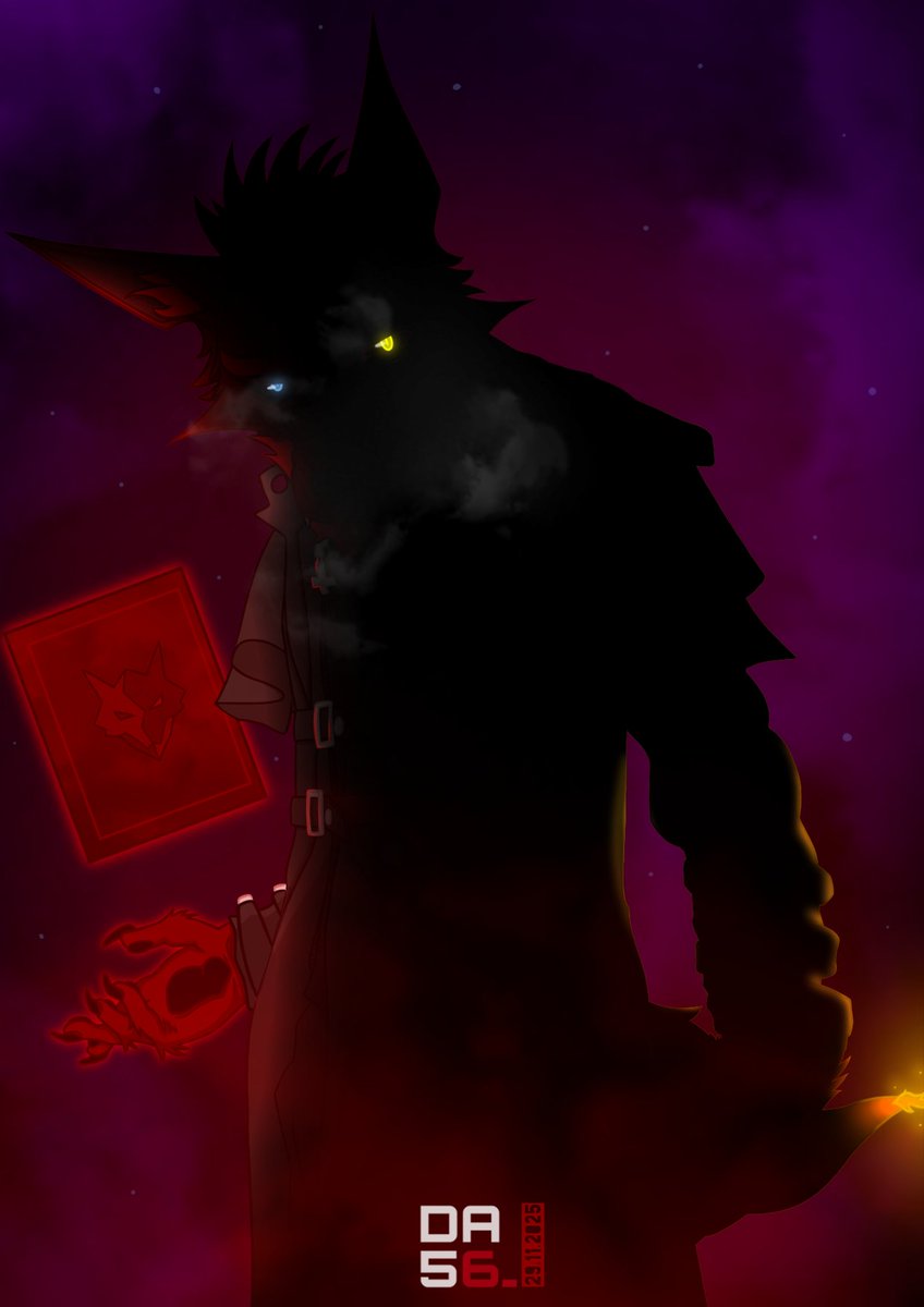 dalpaca56's tweet photo. Somewhat ominous.. feeling 🧐
#oc #characterdesign #furry #furryart #werewolf #hellwolf #darkarts #gitd

You'd better PREPARE once he decides to bring out that grimoire-

Pose reference from Darsch himself! https://t.co/0fucTXg8RT