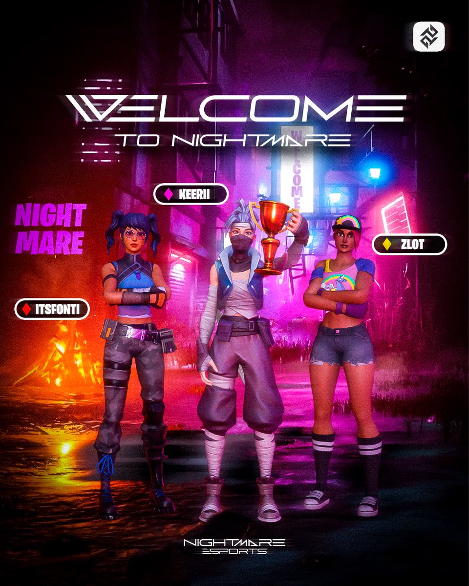 nightmare_s0rg's tweet image. PRESENTACIÓN | JUGADORES

🔹@FnKerii 
🔹@ItsFontii 
🔹@Imzlot 

Damos la bienvenida a nuestros nuevos jugadores estrella.

👋¡Bienvenidos! 

#NightMareOnTop