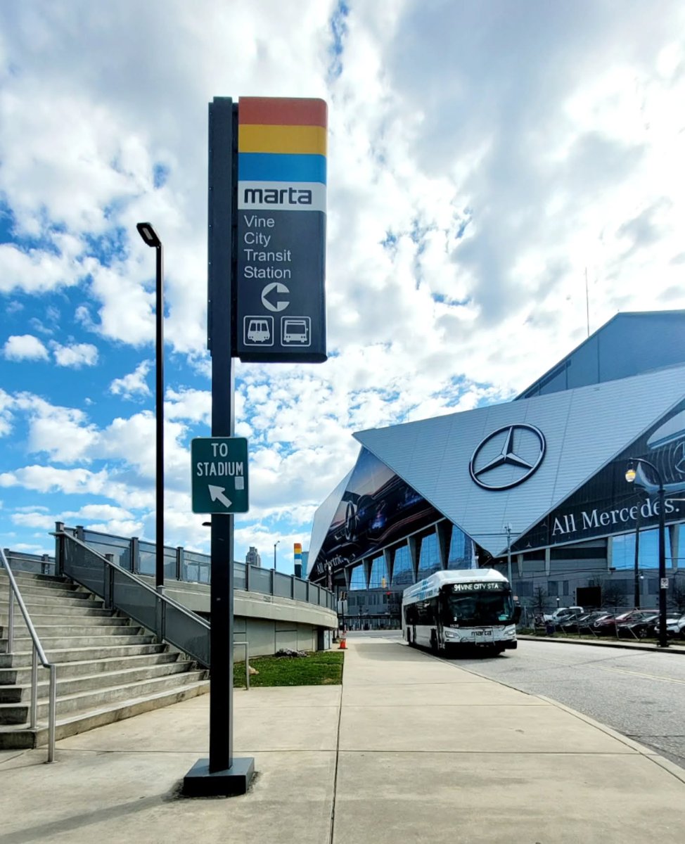 MARTAservice's tweet photo. It's game day! 🏈 
If you're en route to the #DrPepperSECFanFare events at the Georgia World Congress Center or gearing up for the 2025 #SECChampionship clash between Georgia Football vs. Alabama Football, #LetMARTAdrive you there!

🚆We're providing additional train service before and after the game! 
📱 Download the Breeze Mobile 2.0 app to purchase fare in advance for an easy tap & go through the fare gates. 
📍 Use our new trip planner at https://t.co/7C0XmjIehr or the MARTA On the Go app to view real-time train and bus arrivals. 

See more details at https://t.co/6H4bWIYWAK.