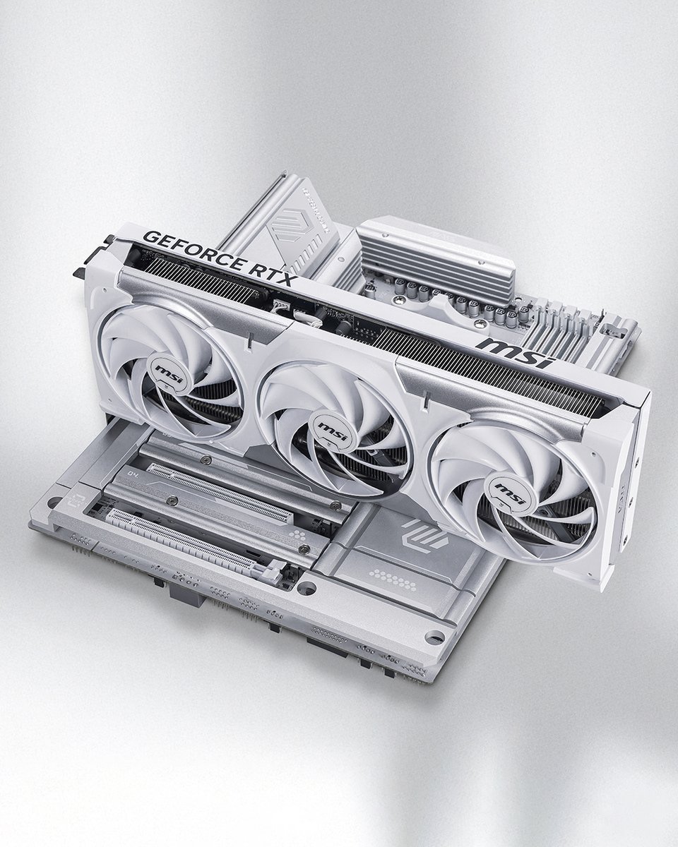 MSI__UK's tweet image. The 50 shades of white… and VENTUS PZ fits every single one.
Wherever you drop the VENTUS PZ, it just clicks and looks clean effortlessly🤍

#VENTUS #RTX50 #PCBuild