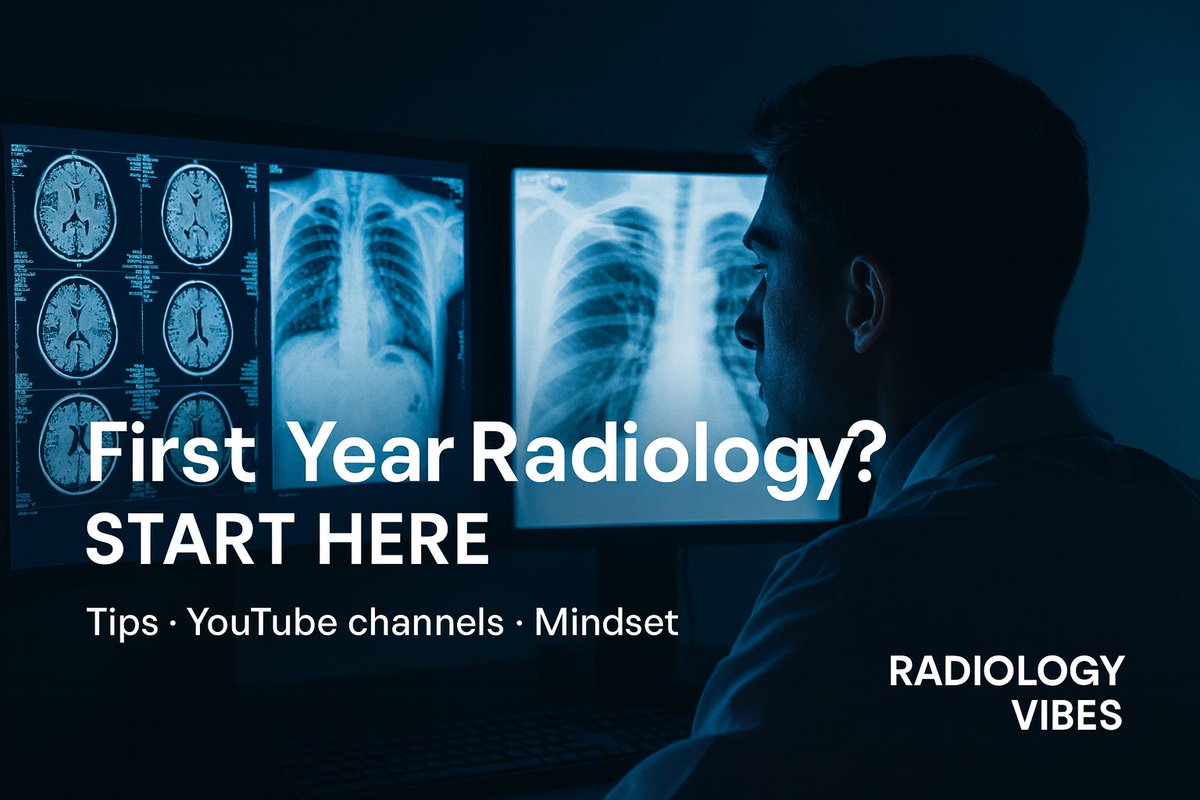 🔰Are you a first year radiology resident? 
Are you confused or having second thoughts about radiology as a career? 
Searching for Radiology youtube channels to follow? 

📍Read our tips on how to approach first year Radiology Residency:
radiologyvibes.com/radiology-resi…