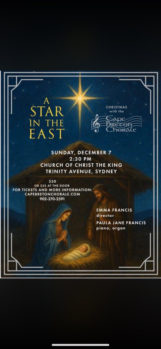 cbchorale's tweet photo. @cbchorale is looking forward to this program! Join us on December 7th! Tickets will be $35 at the door. https://t.co/WyBMiqZoNs