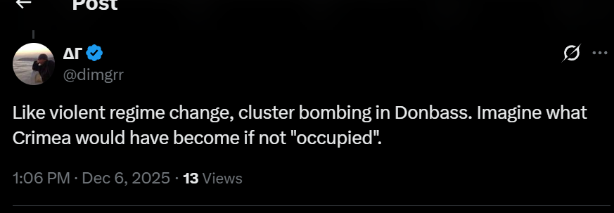 another vatnik who refuses facts and history only to justify ruzzian genocide in Ukraine: