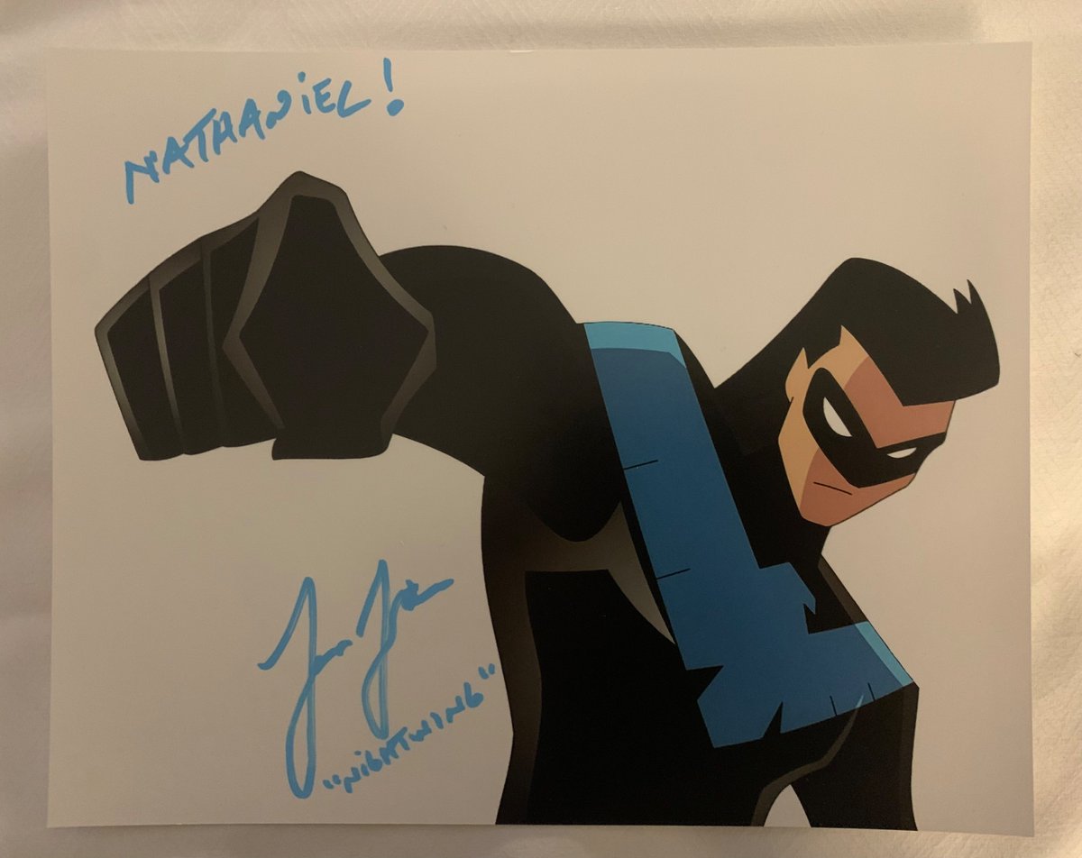 Galaxycon Columbus 2025 Day 1 Haul : 
A Nightwing 8x10 Photo from The New Batman Adventures signed by Loren Lester The Voice of Nightwing at GalaxyCon Columbus 
<a href="/JalynSanderson/">Jalyn Sanderson</a> <a href="/DisTrackers/">DisTrackers</a> <a href="/yahiko_mk2/">yahiko.MARKⅡ</a> <a href="/Doogs97x/">Doogs 𒉭</a>