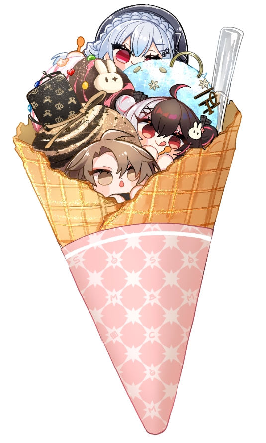 「これはおきにかわいいアイスくんちゃんたち」|よっしさん。のイラスト