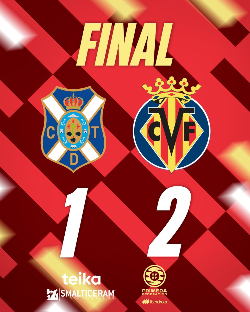 ¡Finaaaaaal y +3 para las groguetes!

El Villarreal Femenino se impone al CD Tenerife B con los goles de <a href="/aixasalvadorr/">AIXA SALVADOR</a> y <a href="/_rociogarcia7/">Rocío García</a>, situándose en cuarta posición en la clasificación 💛