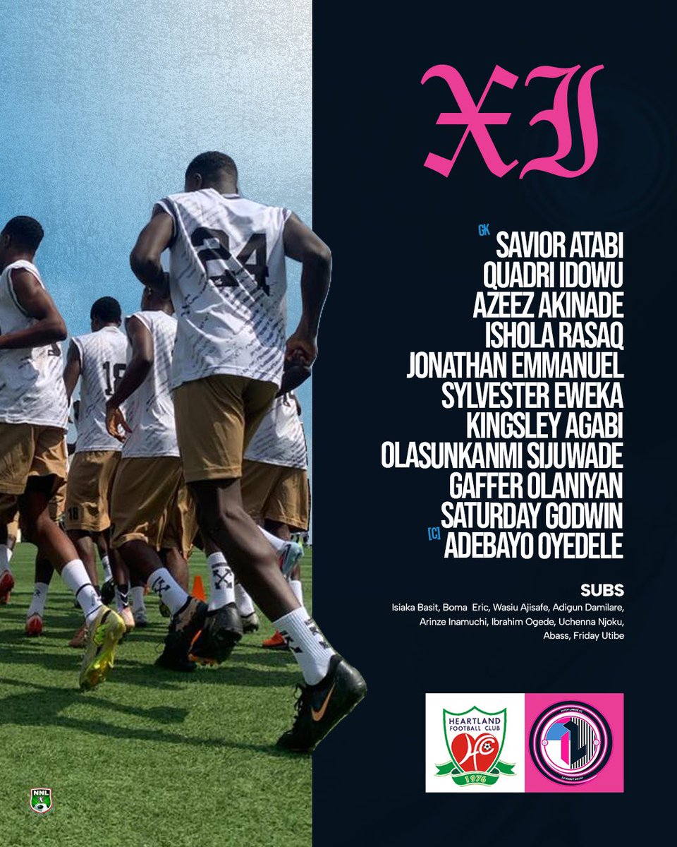 Introducing your starting XI.

#NNL26 #InterLagosFC #ThePrideOfLagos #inter #COIL
